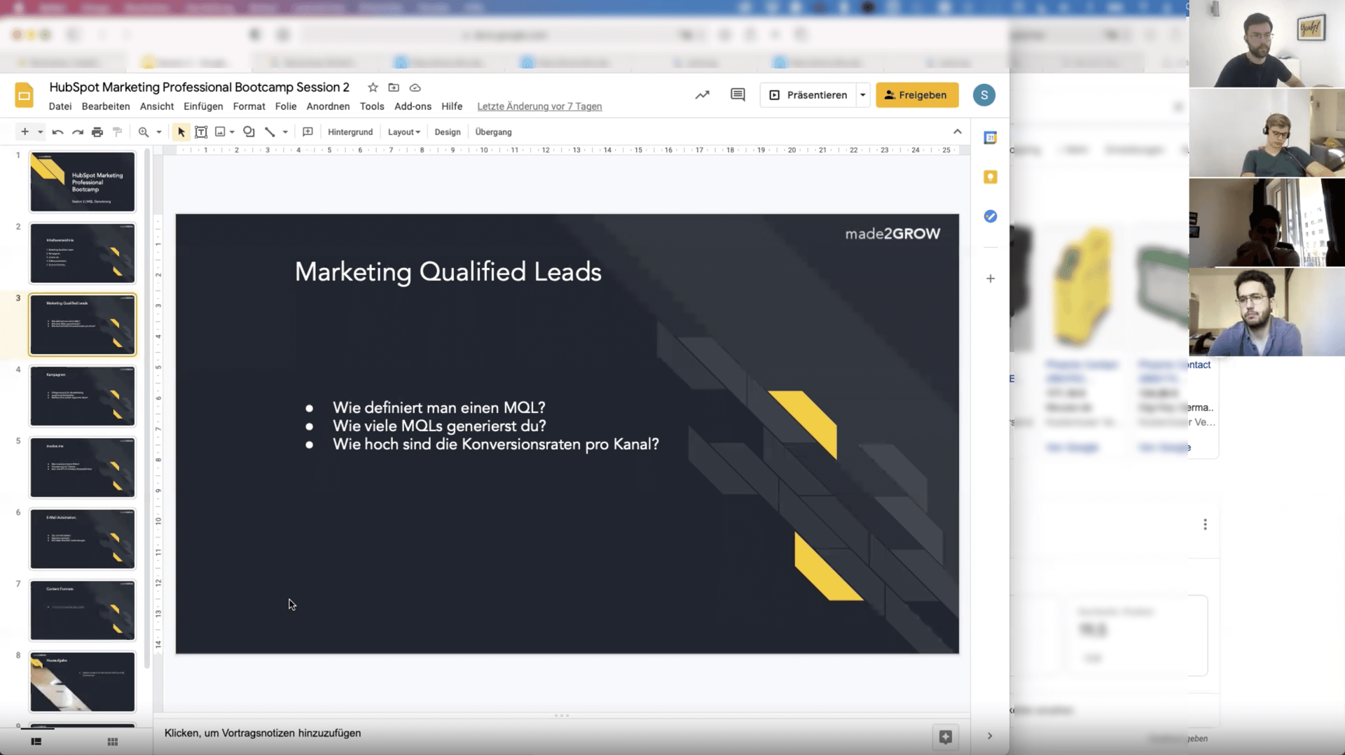 HubSpot Marketing Professional Bootcamp - Session 1 - Screenshot 3 - m2G Studio